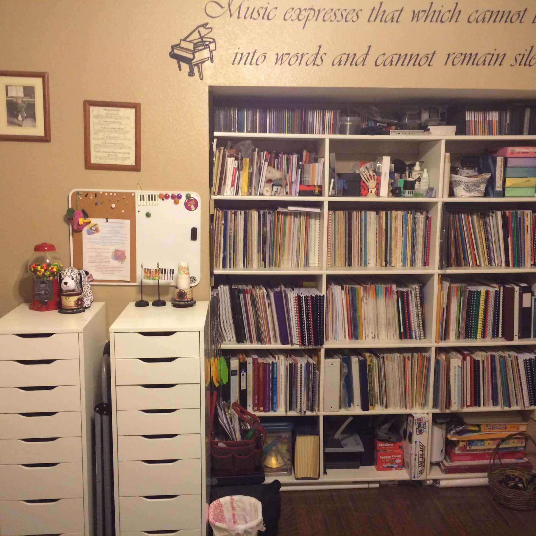Bookshelves and Drawers