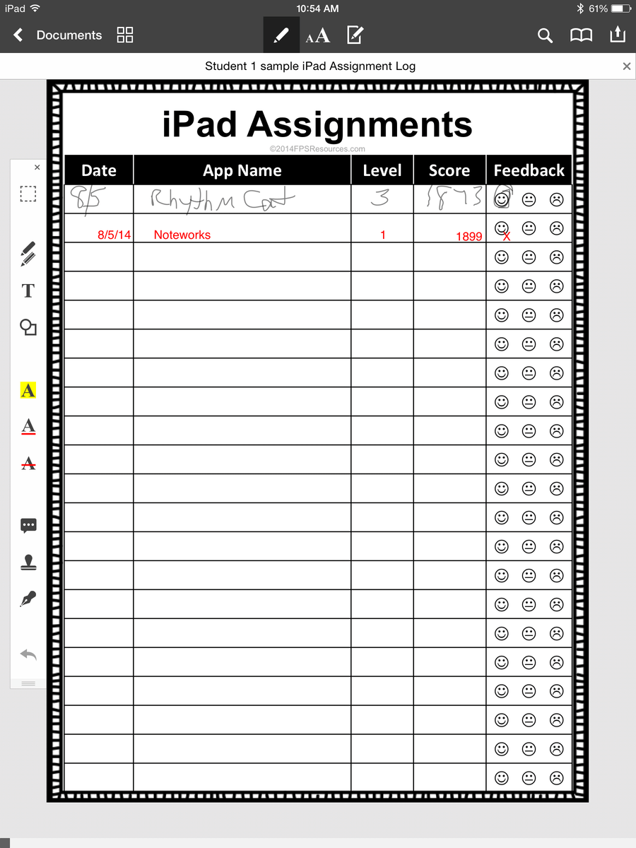iPadAssignmentSample