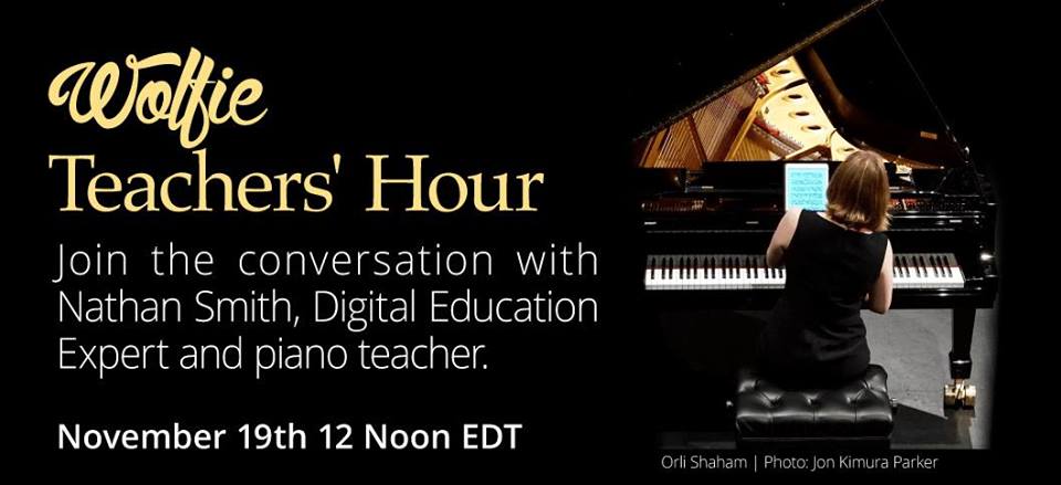 Tech Tuesday: Wolfie Piano Casual Hour for Teachers