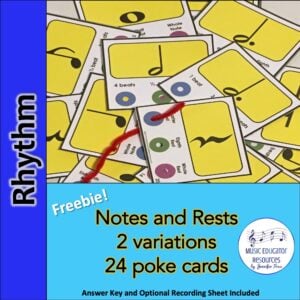 Rhythm Poke Cards (Freebie)