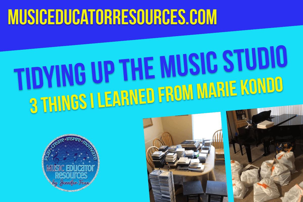 Tidying Up the Music Studio; 3 Things I Learned from Marie Kondo