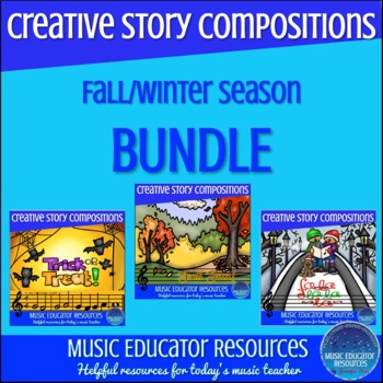 Creative Story Music Compositions BUNDLE (Halloween, Fall, Christmas)