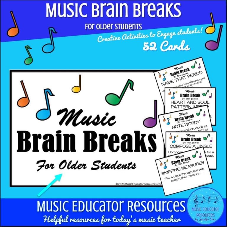 Music Brain Breaks for Older Students