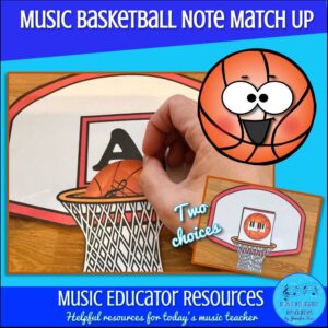 Music Basketball Note Match Up